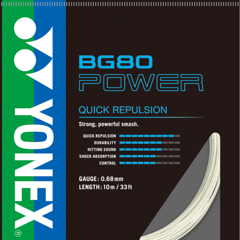 Yonex BG80 Power String, 0.68mm